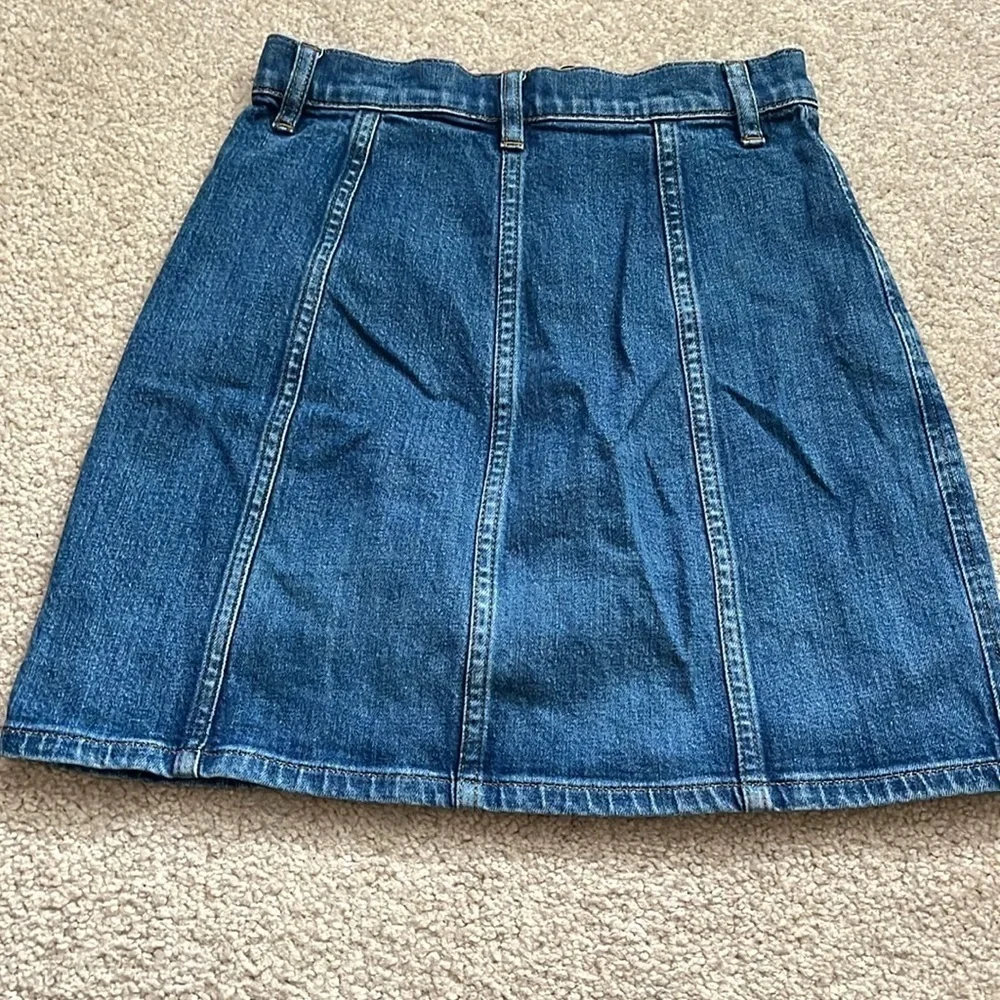 “J.Crew: A-Line Jean Skirt size 0”